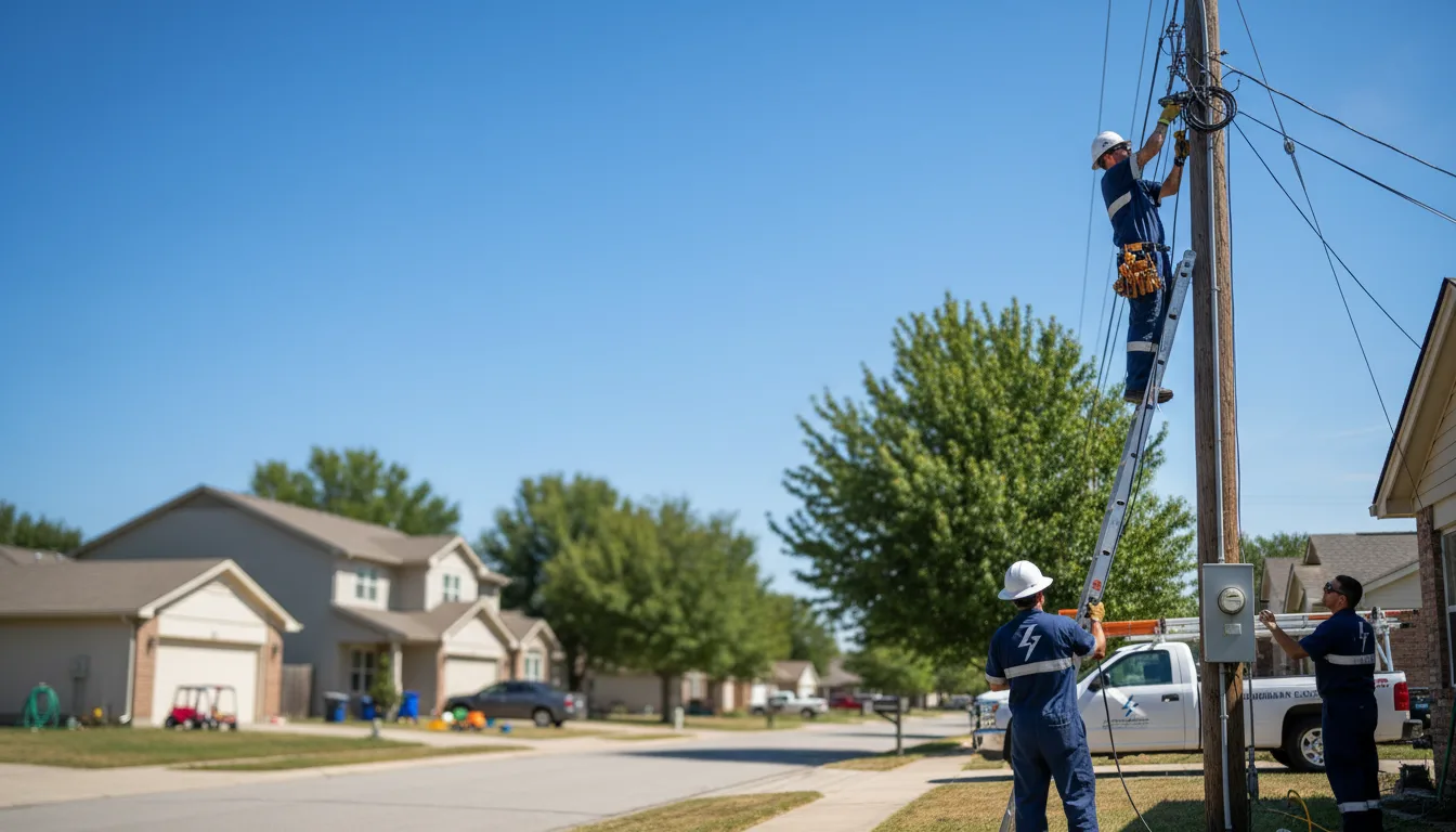 Residential electrician providing installation services in Pine Ridge, SD